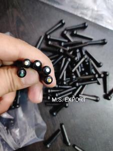 Pernos de Puente para Guitarra de Madera de Ébano de Alta Calidad, Pulidos con Incrustaciones Circulares, Accesorios para Guitarra Acústica de 6/12 Cuerdas - Product Image 2