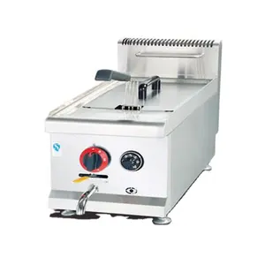 Fast Food Equipment 1 Tank Gas Commercial Fryer Industrial Deep Fryer for Chicken/chips