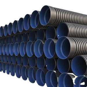 HDPE doppelwandiges Sn4 Sn8 Wellrohr Wasser Landwirtschaft Heiß schmelz anschluss Geformtes PE-Wellblech-Entwässerung srohr