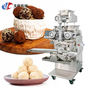 Machine automatique d'enrobage de boules énergétiques et de dattes, production continue à haut rendement, fabrication multifonctionnelle de snacks pour boulangerie - Product Image 1