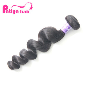 Paquetes de cabello tejido barato en línea estilo de onda rizada suelta doble dibujada para mujeres paquetes de cabello Remy malasio crudo negro sin procesar - Product Image 2