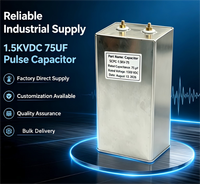 Capacité d'approvisionnement stable 1500VDC75UF, film plastique à impulsions avec le meilleur prix pour usage industriel