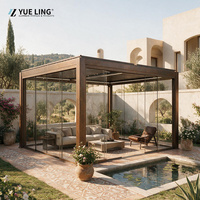 Pergola à lames orientables en aluminium sur mesure pour entrepreneurs en travaux publics, pergola à lames en aluminium pour terrasse au bord de la piscine
