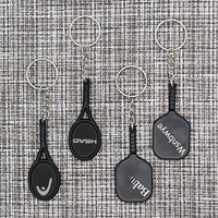 Paddle Promotionnel Raquette Mousse Cuisson Métal Porte-clés Blancs Métal Résine Paddle Padel Porte-clés
