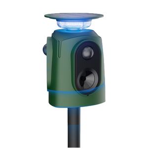 <span class=keywords><strong>Répulsif</strong></span> solaire à ultrasons <span class=keywords><strong>pour</strong></span> animaux avec détecteur de mouvement et lumières clignotantes, étanche et rechargeable - Product Image 3