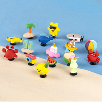 Nouvelle Tendance 2025 : Breloques de Chaussures Personnalisées en Caoutchouc 3D (3-4 cm) – Vente en Gros, Colorées, pour Vacances, Plage et Volley-ball