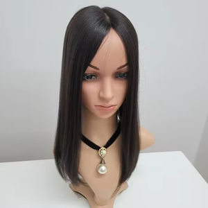 วิกผมแท้แบบตรง ยาว 16 นิ้ว ติดคลิป น้ำหนักเบา หรูหรา หนา ทรง WIGTS พร้อมหวีในตัว - Product Image 1