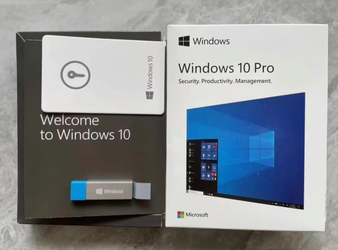 Windows 10 Pro USB Retail BOX - Lifetime License & Activation