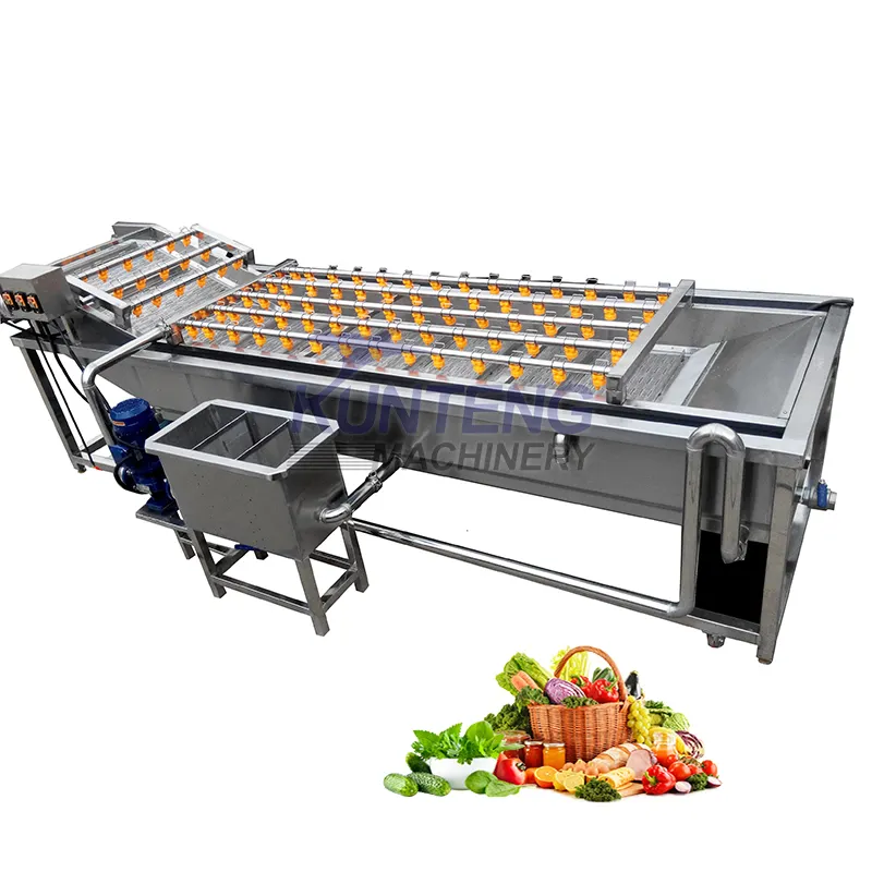 Small automatic ozone bubble vegetable washer fruit-washing-machine oyster cleaning carrot moringa leaves washing machine