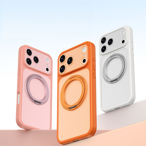 เคสโทรศัพท์กันกระแทกพร้อมแท่นชาร์จไร้สายแบบแม่เหล็กหมุนได้ 360 องศา สำหรับรุ่น 13/14/15/16/17 <span class=keywords><strong>Pro</strong></span> <span class=keywords><strong>Max</strong></span> - Product Image 1