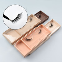Faux Cils Mi-Longueur en Vrac 3D Effet Vison Terminal Boîte à Cils Personnalisée Demi-Cils Vison