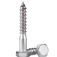 Vis autotaraudeuses à bride hexagonale en acier au carbone et acier inoxydable DIN572, plaquées argent et zinc, pour maçonnerie, OEM, sur mesure, vente en gros usine