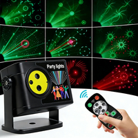 Wuzstar Projecteurs Laser Stroboscopiques Son-Activés pour DJ et Éclairage de Fête, Télécommande Incluse, Idéal pour KTV, Réunions Familiales et Fêtes
