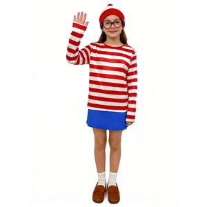 T-shirt coordinata per la famiglia Dove è Wally, per bambini, donne e uomini, con montatura per occhiali, costumi per cosplay, TV, film, abbigliamento per palcoscenico e danza AL087-W - Product Image 3