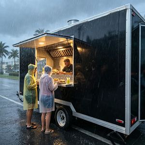 Remorque de bar mobile pour événements, entièrement équipée, pour vente en gros, stand de restauration rapide et de barbecue de rue - Product Image 2