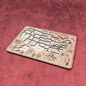 MCX Mappa del Mondo in Legno Personalizzata con Incisione Laser 3D, Puzzle della Mappa Americana, Decorazione Ornamentale, Giocattoli Educativi per Bambini, Artigianato - Product Image 3