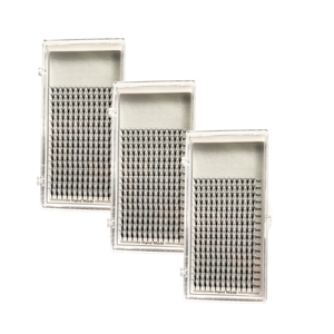 2023 meilleure vente Super doux lisse 4D-12 lignes extensions de cils personnalisées haute qualité OEM ODM propre marque améliorations de beauté - Product Image 5