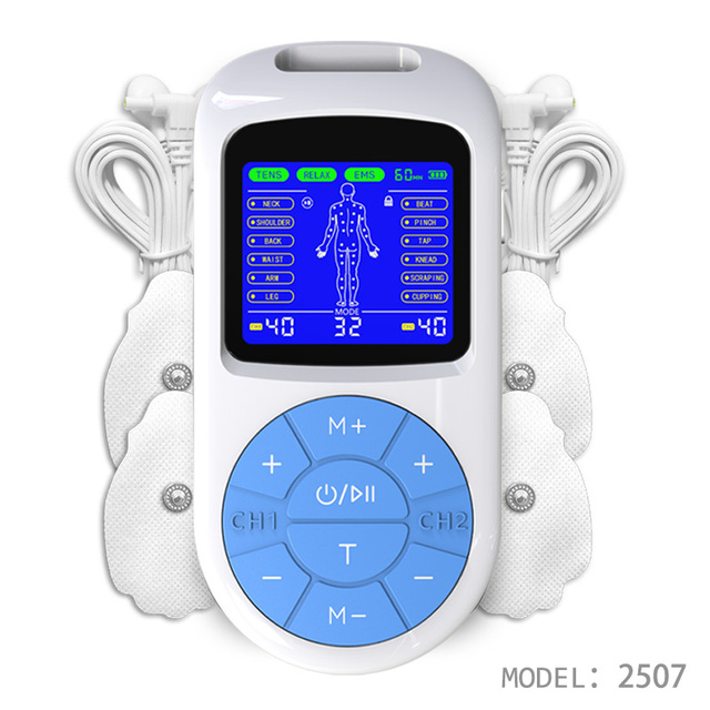 Portable EMS Therapy Machine Rechargeable TENS Unit Muscle Stimulator Electric Pain Relief Pulse Massager