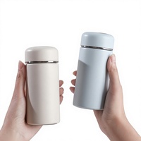 Bouteille d'eau isotherme portable compacte en acier inoxydable 316, tasse thermos sous vide, cadeau de luxe léger et de grande valeur pour filles, mini