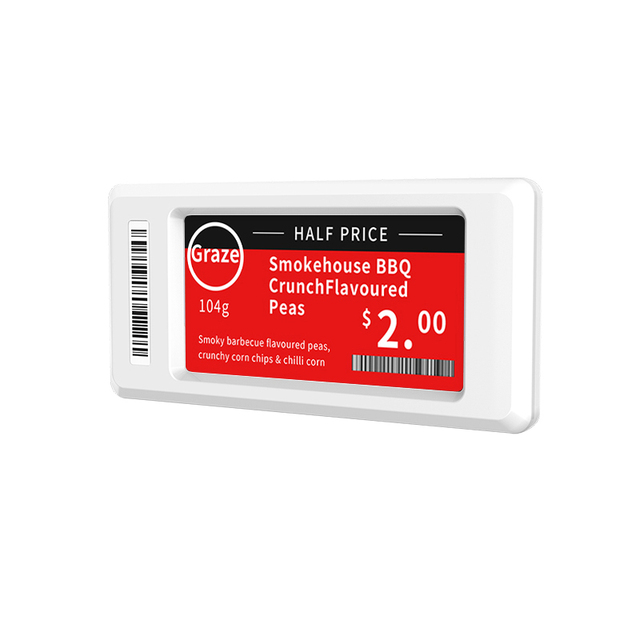 DJ-WP0266BWR E-ink Enabled 2.66 Inch Esl Electronic Shelf Label Electronic Price Tag E-ink Screen Display Electronic Label Price