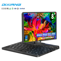 Ordinateur portable convertible 2-en-1 de 8 pouces, processeur Intel N95 Quad-Core, 12 Go de RAM DDR5, 128 Go de SSD, Windows 11 Pro, écran tactile 10 points, métal, professionnel