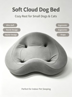 Coussin ergonomique pour chien et chat, tapis de couchage ultra doux et confortable pour animaux de compagnie, nid élégant et lavable pour petits chiens et chatons, utilisation en intérieur