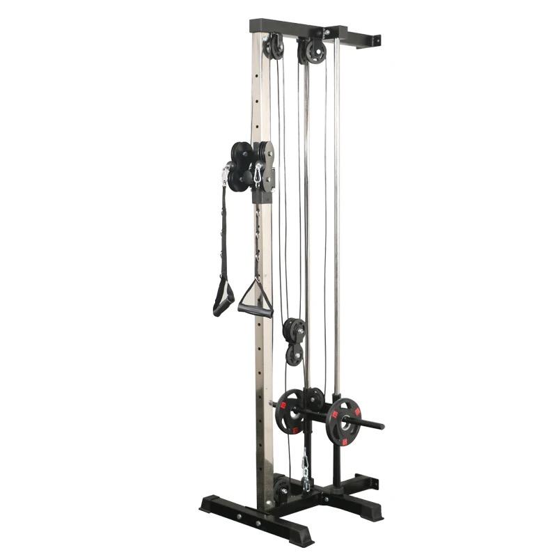 Wall Mount Cable Machine Durable Steel Home Gym Trainer