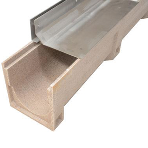 Bricolage A15 canal en résine pour piétons Drainage fente pour eau de pluie canal d'accès de vidange 1000mm avec couvercle de grille à fente en acier inoxydable - Product Image 2