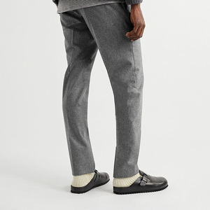 Custom Wool Blend Straight Durable <b>Work</b> Windbreaker Casual <b>Trousers</b> Pants for <b>Men</b> - Product Image 2