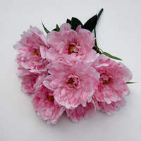 Fleurs de pivoine artificielles PT-P9008, bouquet de pivoines en soie artificielle, décoratives et réalistes pour mariage, maison, fête, événement, vente en gros