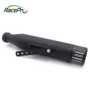 Racepro-silenciador de escape para motocicleta, tubo de acero negro para Harley Sportster 883 1200, Forty Eight, sevents, Two, Iron 883 - Product Image 3