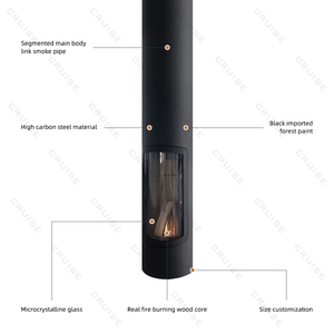 <span class=keywords><strong>Chimenea</strong></span> colgante contemporánea <span class=keywords><strong>ecológica</strong></span> giratoria de 360 °, atomización 3D de acero suspendido de 426mm para uso interior moderno - Product Image 5