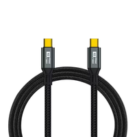 Cable USB3.2 USB C Tipo C PD100W de 1.5M, Cable Trenzado de Nailon con Conductor de Cobre de 8K 60Hz 20Gbps para iPhone 16 15, Cable de Datos Tipo C