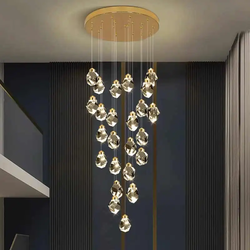 Creative House Modeling lampada a sospensione moderna in cristallo per la casa di design d'interni per appartamenti di alta qualità