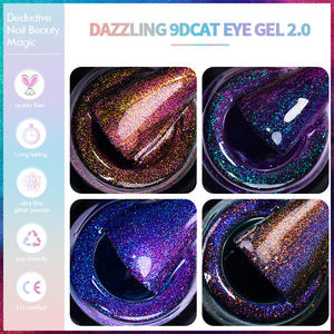 BOZLIN Hema- und TPO-freier Cateye <span class=keywords><strong>Gel</strong></span> Nagellack in <span class=keywords><strong>24</strong></span> Farben – Professioneller Glitter-Flash-Magnet-<span class=keywords><strong>Gel</strong></span>-Nagellack OEM Schimmernder 9D Cat Eye <span class=keywords><strong>Gel</strong></span> Nagellack - Product Image 3
