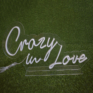 สั่งทำป้ายไฟ LED อิเล็กทรอนิกส์แบบกำหนดเองสำหรับตกแต่งผนังงานแต่งงาน; ไฟนีออนสำหรับงานปาร์ตี้ งานแต่งงาน และตกแต่งห้องนั่งเล่น - Product Image 1