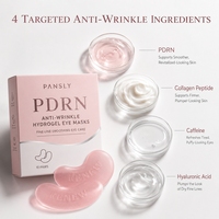 Masques Hydrogel PDRN Anti-Âge pour les Yeux à Marque Blanche – Collagène, Peptides, Caféine – Réduit les Rides et les Poches sous les Yeux