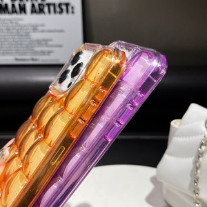 Nuova Cover per Cellulare in PC Rigido e TPU 3D Effetto Cubetti di Ghiaccio Trasparente per iPhone 17 16 15 Pro Max 17 Air, Custodia Personalizzata - Product Image 3