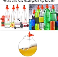 Capuchon de carbonateur en plastique 5/16 Barb Ball Lock pour le remplissage de bouteilles à contre-pression pour soda et bière
