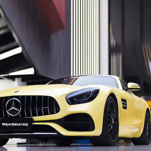 WRAPMASTER 1,52*18m 5 * 59FT Super Gloss PET Liner <span class=keywords><strong>Chane</strong></span> * Envoltura de vinilo para coche amarillo Capucha Envoltura de vinilo brillo - Product Image 6