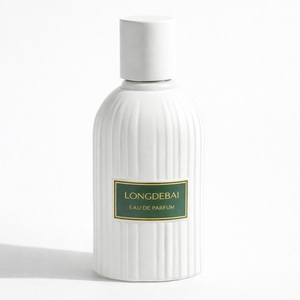 Envase Cosmético de Lujo, Botella de Perfume Redonda Verde de Vidrio, Cilindro Vacío de 100 ml con Tapa Magnética - Product Image 4