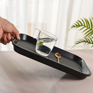 Supply Double Sword brand square PU leather ABS plastic non-slip <b>trays</b>, <b>tea</b> <b>trays</b>, coffee <b>trays</b>, fast food <b>trays</b> for home use. - Product Image 2