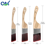 Ensemble de pinceaux de peinture industriels DIY de haute qualité, personnalisables, avec manche ergonomique en bois pour un polissage et une peinture efficaces