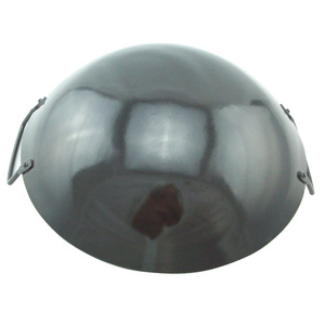 Thực Tế Đen Vòng Dưới Men Thép Carbon <span class=keywords><strong>Wok</strong></span> Với Hai Tay Cầm Kim Loại - Product Image 4