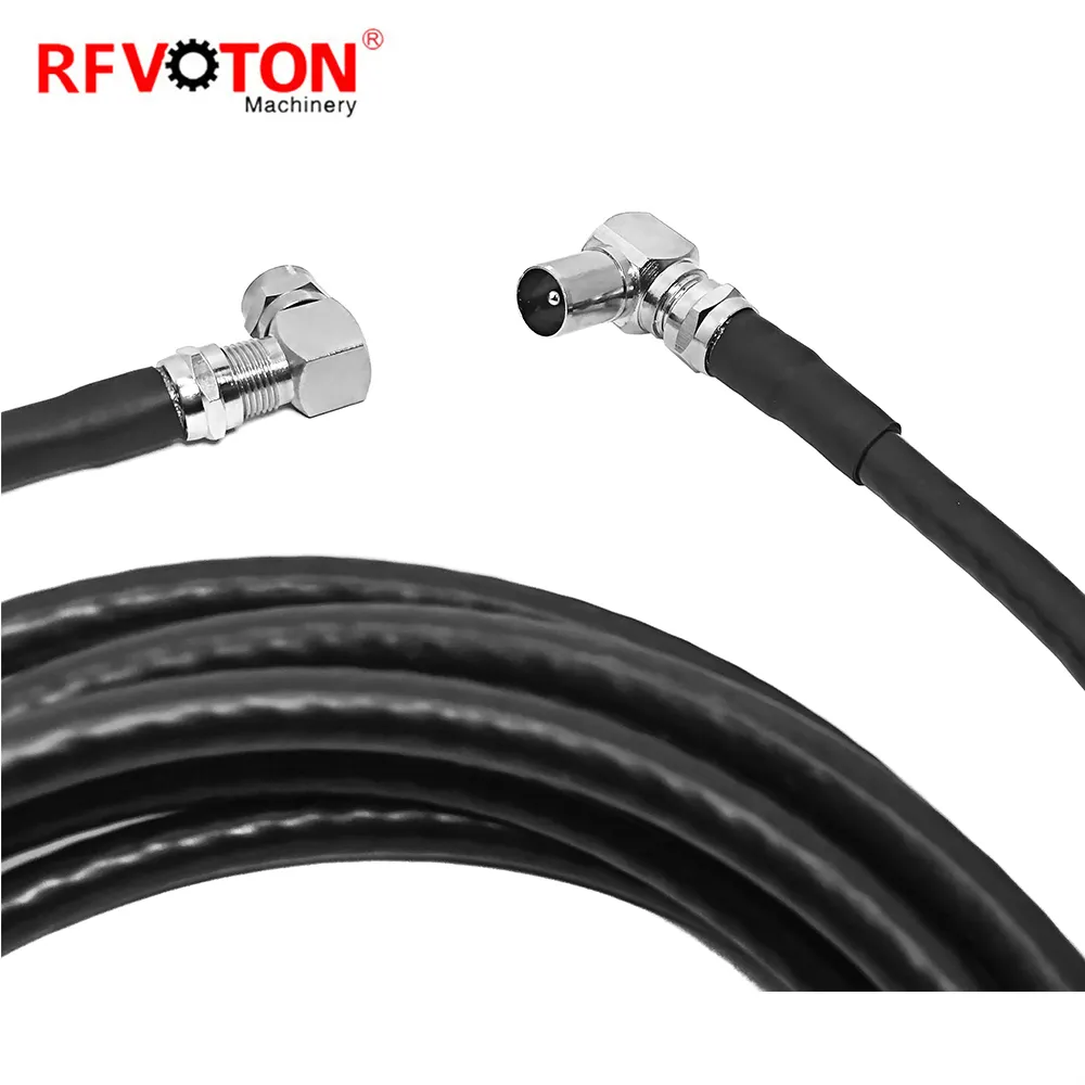 F macho a TV mal RG6 conector Coaxial hembra a macho adaptador coaxial para WiFi Radio TV antena Cable de extensión