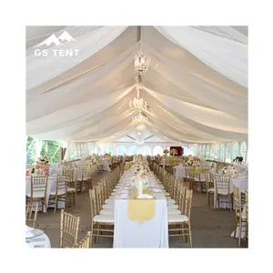 Party tent decorate inner lining ceiling curtain wedding marquee tent