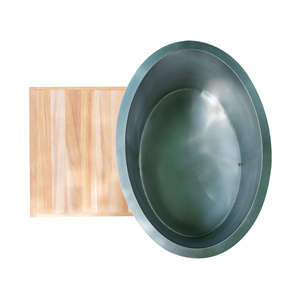 Bañera de Hielo Premium para Recuperación al Aire Libre, Bañera de Inmersión Fría de Madera Independiente con Enfriador de 1HP para Terapia Física - Product Image 3