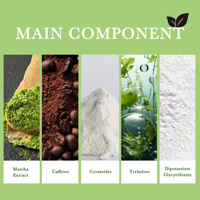 Patchs undereye à l'extrait de matcha de marque privée hydrate et rafraîchit les masques de soin des yeux