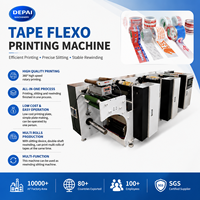 Machine d'impression flexographique d'étiquettes adhésives pour ruban BOPP, 3 couleurs, rouleau à rouleau, découpe automatique