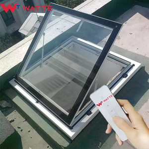 <span class=keywords><strong>Fenêtre</strong></span> de toit motorisée pour villa, ventilation et éclairage naturel, étanche, double vitrage intelligent, à ouverture verticale, en acier inoxydable - Product Image 1